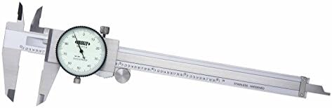 INSIZE 1311-12CAL Dial Caliper with ISO17025 Calibration Certificate, 0-12" Insize