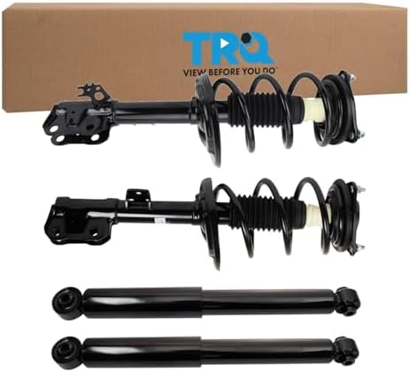 TRQ Front and Rear Complete Strut Assembly & Shock Absorber Kit Compatible with 20-22 Toyota Trq