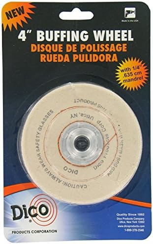 Spiral Sewed Buffing Wheel 1/4 (2 Pack) Dico