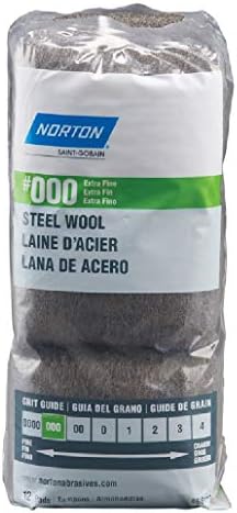 Norton 68113#000 Extra Fine Grit Steel Wool 12 Count Norton