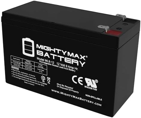 Аккумулятор 12V 9Ah SLA для замены Vexilar FLX-28 Pro Pack II Flasher Mighty Max Battery