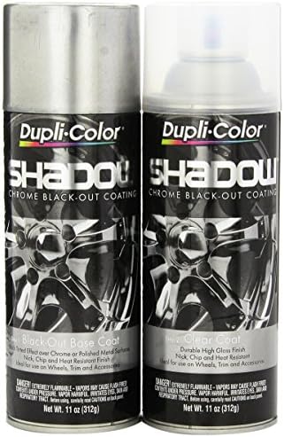 Dupli-Color ESHD10007 Shadow Chrome Black-Out Coating, 1 Kit, 11 Ounce (Pack of 1) Dupli-Color