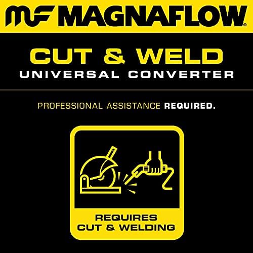 MagnaFlow Catalytic Converter 338008: 2"/2" Inlet/Outlet, California Grade, Universal Fit (CARB Compliant) MagnaFlow