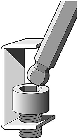 Шестигранная отвертка Ball-Hex 1/8 дюйма, длина стержня 12,7 см Eklind Tool