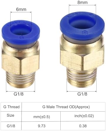 YOKIVE Pneumatic Air Cylinders, with Y Connectors and Quick Fitting Great for Automatic Equipment (25mm Bores 25mm Stroke) Yokive