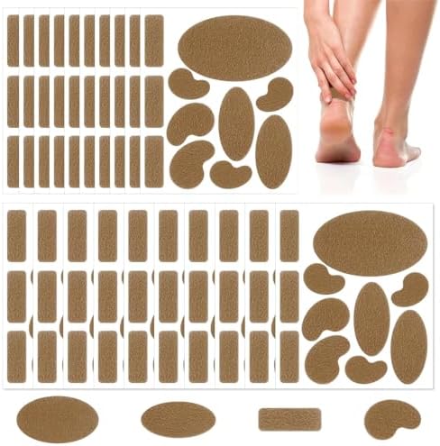 20 Sheet Moleskin for Blisters, Adhesive Blister Prevention Pads for Mole Skin & Moleskin Adhesive Pads for Feet, Shoes, Toes, Heel | Blister Prevention Tape Patch 11 Shapes Foyods