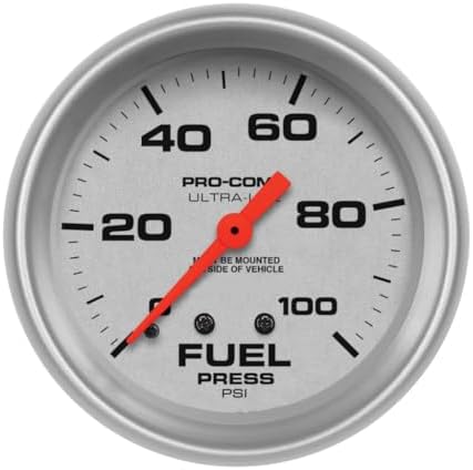 AutoMeter Fuel Pressure Gauge Ultra-Lite 2 5/8in Mechanical 100psi KarParts360