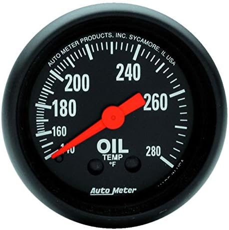 Autometer 2609 2" OIL TEMP, 140-280`F, MECH, Z-SERIES Auto Meter