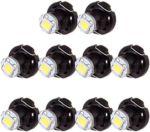 cciyu 10X White T4/T4.2 Neo Wedge Light Bulbs Replacement fit for 1998-2010 For Honda Accord/ Cciyu