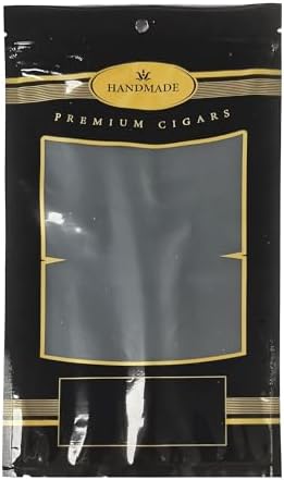 Premium Cigar Travel Humidor Bags - Pack of 10-5.5” x 10.25” - Elegant, Stylish, and Reusable - Keep Your Cigars Fresh Anywhere., Black, Gold Generic