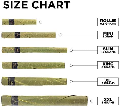 King Palm Flavors Slim Size Cones - 20 Pack, Display - Terpene Infused - Squeeze & Pop Pre Rolls - Organic Flavored Pre Rolled Cones - King Palm Flavors Wraps (Banana Cream) King Palm