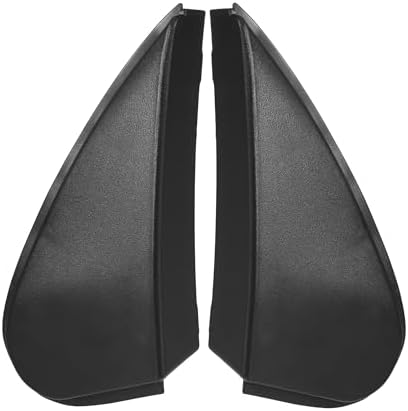 Front Left Right Door Mirror Corner mudguard Triangle Cover No.6011802170/6011702170 for Toyota Corolla 2014-2016 Plastic Black 1 Pair A Absopro