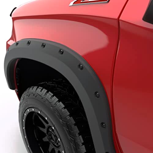 EGR 791655 Fender Flare Set Featuring Bolt-on Style, Black-out Look Finish, Compatible for Select Chevrolet Silverado Models Egr