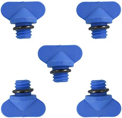 22-806608A02 Manifold Engine Block Drain Plug Kit with O-Ring for Mercruiser Malloy 9-41203 GLM 13992 Replace Sierra 18-4226 22-806608A1, 5 Packs Def