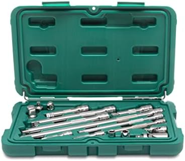 SATA 16 Piece 1/4" & 3/8" Drive Ratchet Accessory Set | Adapters, Extension Bars & Universal Joints - ST09545G Sata