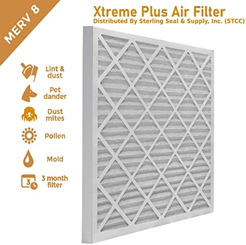 Воздушный фильтр Xtreme Plus MERV 8 20x20x2 дюйма, 3 штуки, с низким сопротивлением Lamons