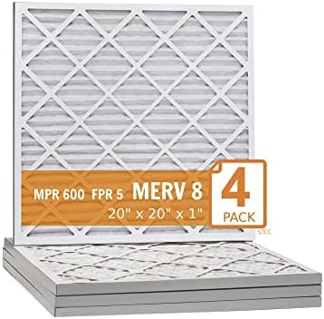 Воздушные фильтры Xtreme Plus MERV 8 20"x20"x1" (набор из 4 шт.) с самонесущей структурой Lamons