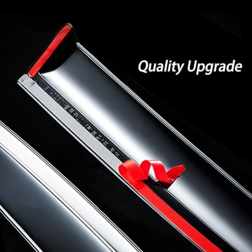 Tape On Window Visor Compatible with 2014-2020 Nissan Rogue, Side Vent Window Deflector Rain Guard Shade, Truck Accessories-4pcs Likdikdik