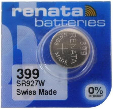 Швейцарские батарейки Renata 399, SR927SW, AG7, 1,5 В, для часов, 5 штук Renata Batteries