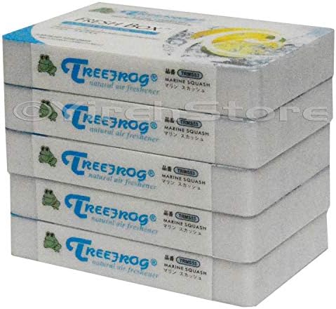 Автомобильный освежитель воздуха Treefrog Fresh Box Marine Squash, 5 штук, длительный аромат YirehStore Air Freshener