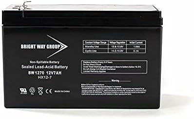 Brightway Replacement Battery for UB1270-F2 Universal Power Replacement SLA Battery 12V 7AH F2 Bright Way Group