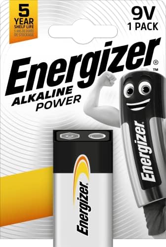 Алкалиновые батарейки 9V/6LR61, 1 упаковка, надежное питание для устройств Energizer