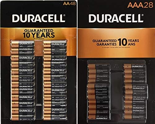 Щелочные батарейки, комплект 48 AA и 28 AAA - универсальный набор Duracell