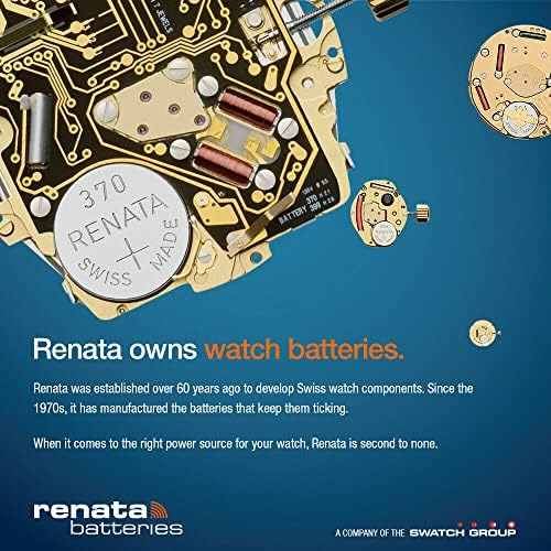 Батарейки Renata 377 SR626SW - серебряно-оксидные, 1.55V, 24 мАч, 10 штук Renata Batteries