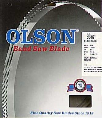 Полотно ленточной пилы из углеродистой стали 93,5 дюйма, 14 зубьев на дюйм, комплект из 3 штук Olson