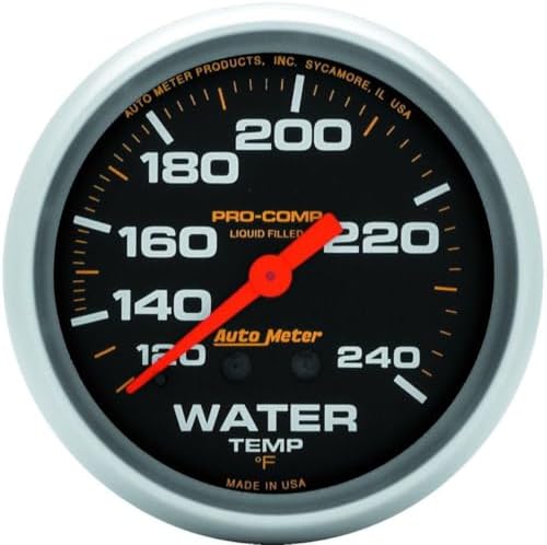 Auto Meter 5433 Mechanical Liquid Water Temperature Gauge Auto Meter