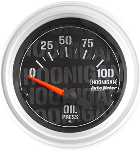 AutoMeter AUTO Meter Hoonigan 52mm 100psi Full Electronic Oil Pressure Gauge Auto Meter