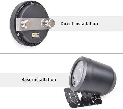 Манометр давления топлива 15 PSI, 52 мм (2-1/16 дюйма), ультратонкий красный LED, включает электрический датчик 1/8 NPT - для автомобилей и грузовиков Zhsymx