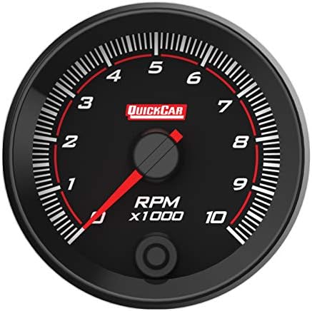 Спидометр QuickCar Racing, с красной линией, однократный, 10000 об/мин, 2-5/8 дюйма QuickCar Racing Products