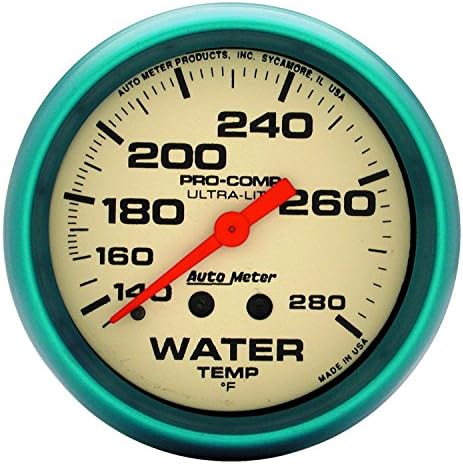 Auto Meter 4535 Ultra-Nite Water Temperature Gauge Auto Meter