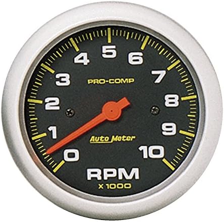 AUTO METER 5161 Pro-Comp Electric in-Dash Tachometer,3.375 in. Auto Meter