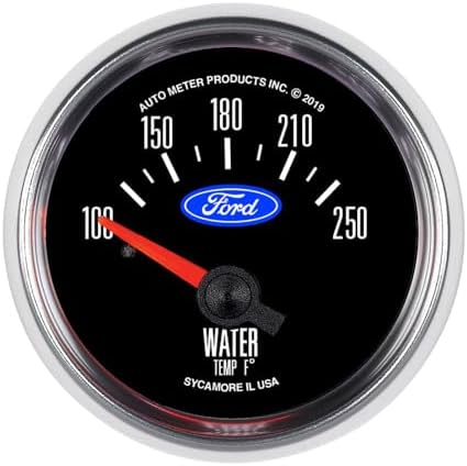 AUTO METER AUTO METERAutoMeter Gauge, Water Temp, 2 1/16", 100-250ºf, Electric, Ford (880822) Auto Meter