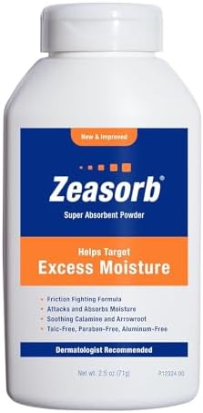 Zeasorb Super Absorbent Powder (Порошок) 2.50 oz (Унции) (Pack of 10) Zeasorb