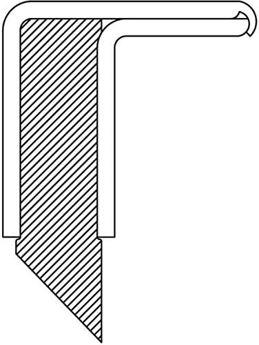 Сальник колеса 5796, температурный диапазон -46°C до 93°C, однолиповый, без пружины National