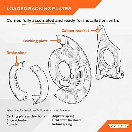 Dorman 926-374 Rear Passenger Side Parking Brake Assembly Compatible with Select Ford/Lincoln Models Dorman