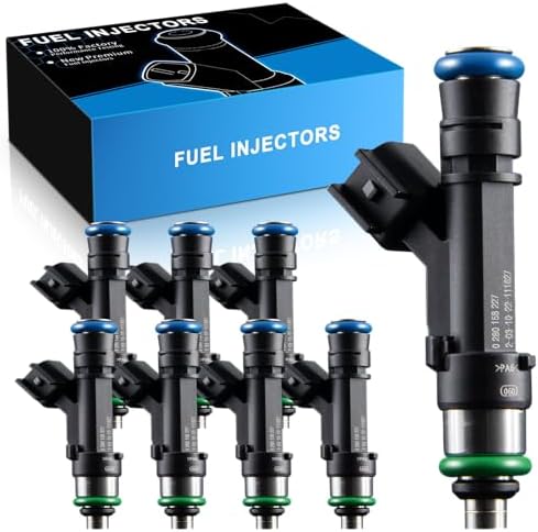 0280158227 Fuel Injectors Fit For:-Ford F150 2011-2017 5.0L, For:-Mustang 2011-2018 5.0L, For:-Mustang 2015-2018 5.2L, Replacement BR3Z9F593A, FJ1132 (Set of 8) YZHIDIANF