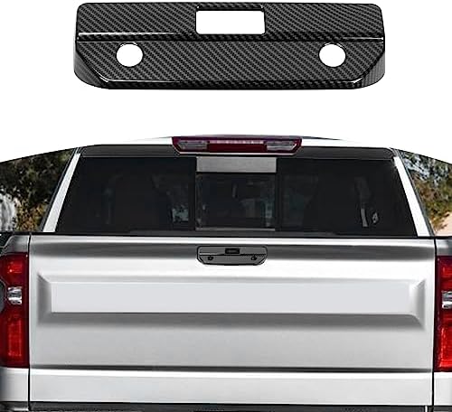 RT-TCZ for Silverado Tailgate Handle Cover Trim Compatible with Chevy Silverado GMC Sierra 2019 Up Black Exterior Accessories Rt-Tcz