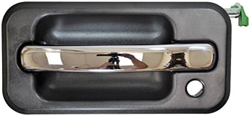 PT Auto Warehouse GM-3951MA-FL - Outer Exterior Outside Door Handle, Textured Black Housing with Chrome Handle - Driver Side Front PT Auto Warehouse