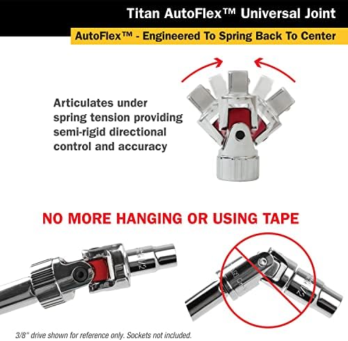 Titan 85508 1/2-Inch Drive Auto Flex Universal Joint Titan