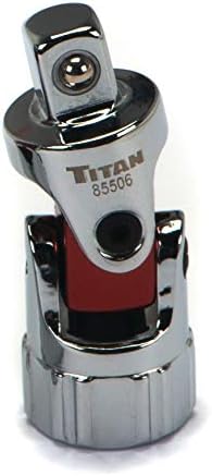 Универсальный шарнир Titan 85506 1/4 дюйма, хромированная ванадиевая сталь Titan