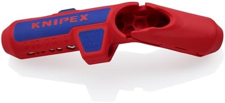 Оборудование KNIPEX ErgoStrip, 135 мм, для быстрой и точной обрезки круглых, коаксиальных и сетевых кабелей Knipex