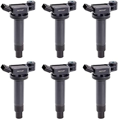 MAS Set of 6 Ignition Coil Pack Compatible with Toyota Lexus Avalon Camry Highlander Sienna ES300 RX300 3.0L 3.3L V6 1MZFE Engine Only Replacement for C1175 UF-267 MAS