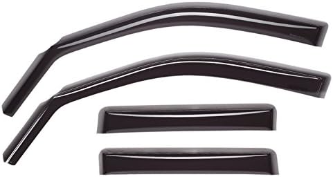 WeatherTech Custom Fit Side Window Deflectors for Toyota Tacoma - (82792), Front & Rear Set - Dark Tint WeatherTech