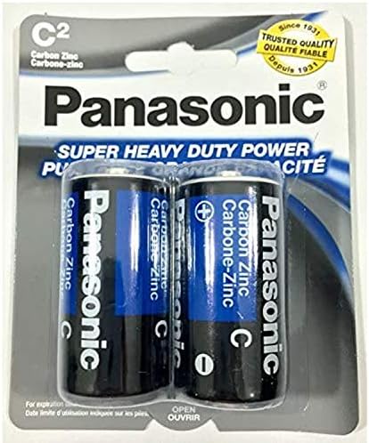 6 батарей типа C Super Heavy Duty, 6 штук (3 упаковки по 2 батареи) Panasonic