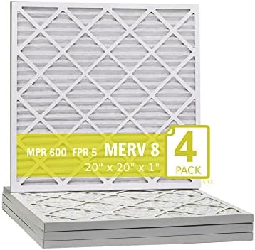 Фильтр Xtreme Plus 20"x20"x1" MERV 8, упаковка из 4 шт. Lamons