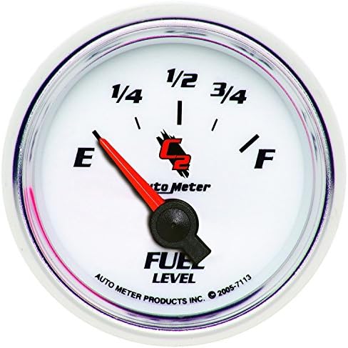 Auto Meter 7113 C2 2-1/16" 0 E/ 90 F Short Sweep Electric Fuel Level Gauge for GM Auto Meter